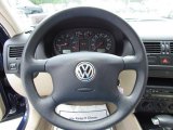 2002 Volkswagen Jetta GLS Wagon Steering Wheel