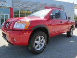 2011 Red Alert Nissan Titan Pro-4X Crew Cab 4x4 #68406628