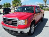 2007 Fire Red GMC Sierra 1500 SLT Extended Cab 4x4 #545847