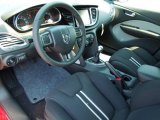 2013 Dodge Dart Rallye Black/Light Diesel Gray Interior
