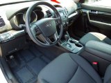 2012 Kia Sorento LX V6 Black Interior