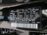 2013 Tucson Color Code for Ash Black - Color Code: TCM