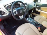 2012 Dodge Avenger SXT Black/Light Frost Beige Interior