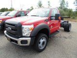 2012 Ford F550 Super Duty XL Regular Cab 4x4 Chassis Front 3/4 View