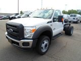 2012 Ford F550 Super Duty XL Regular Cab 4x4 Chassis Front 3/4 View