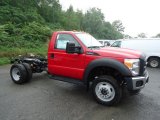 Vermillion Red Ford F450 Super Duty in 2012