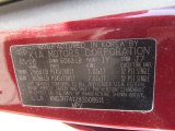 2009 Borrego Color Code for Spicy Red - Color Code: IY