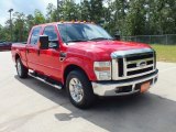 Red Ford F250 Super Duty in 2008