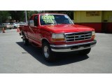 1996 Vermillion Red Ford F250 XLT Extended Cab #68469284