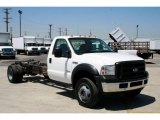 2007 Oxford White Ford F550 Super Duty XL Regular Cab 4x4 Chassis #68469572