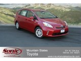 2012 Barcelona Red Metallic Toyota Prius v Three Hybrid #68468818