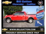 Bright Red Ford F150 in 2003
