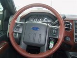 2012 Ford F350 Super Duty King Ranch Crew Cab 4x4 Steering Wheel