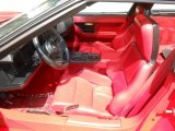 1987 Chevrolet Corvette Coupe Red Interior