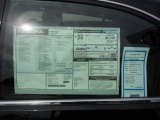 2012 Acura RL SH-AWD Technology Window Sticker