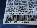 2006 Element Color Code for Atomic Blue Metallic - Color Code: B537M