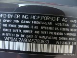 2010 Porsche 911 GT3 RS Info Tag