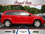 2012 Brilliant Red Tri-Coat Pearl Dodge Journey SXT #68579199