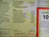 2002 Ferrari 360 Modena F1 Window Sticker