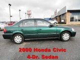 2000 Clover Green Pearl Honda Civic VP Sedan #68579736