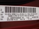 2012 Ram 1500 Color Code for Deep Cherry Red Crystal Pearl - Color Code: PRP