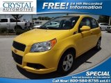 Summer Yellow Chevrolet Aveo in 2011