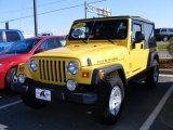 2006 Solar Yellow Jeep Wrangler Unlimited Rubicon 4x4 #6839905