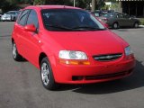 Victory Red Chevrolet Aveo in 2006