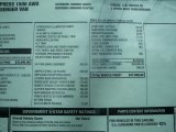 2012 Chevrolet Express LT 1500 AWD Passenger Van Window Sticker