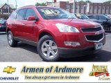 2012 Crystal Red Tintcoat Chevrolet Traverse LT AWD #68630779