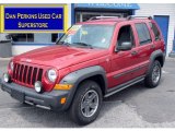 2006 Inferno Red Pearl Jeep Liberty Renegade 4x4 #68630643