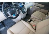 2012 Honda Odyssey Touring Elite Beige Interior