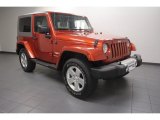 2009 Sunburst Orange Pearl Coat Jeep Wrangler Sahara 4x4 #68664839