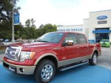 2012 Red Candy Metallic Ford F150 Lariat SuperCrew #68707433