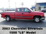 2003 Victory Red Chevrolet Silverado 1500 LS Extended Cab #68708002