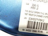 2007 300 Color Code for Marine Blue Pearlcoat - Color Code: PB6