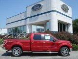 2012 Red Candy Metallic Ford F150 Lariat SuperCrew 4x4 #68707313