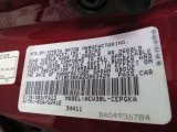 2002 Camry Color Code for Salsa Red Pearl - Color Code: 3Q3