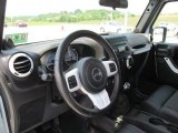 2012 Jeep Wrangler Sahara Arctic Edition 4x4 Black with Polar White Accents/Orange Stitching Interior