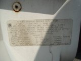 1991 Chevrolet Lumina MPV Info Tag