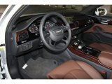 2013 Audi A8 L 3.0T quattro Nougat Brown Interior