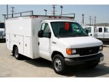 2006 Oxford White Ford E Series Cutaway E350 Commercial Utility Truck #68772324