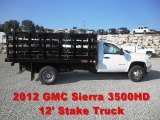 2012 Summit White GMC Sierra 3500HD Regular Cab Dually Stake Truck #68772296