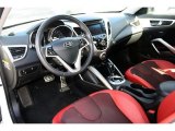 2012 Hyundai Veloster  Black/Red Interior