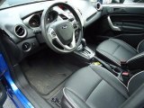 2011 Ford Fiesta SES Hatchback Charcoal Black Leather Interior