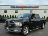 2010 Brilliant Black Crystal Pearl Dodge Ram 1500 Big Horn Crew Cab 4x4 #68830248