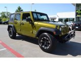 Rescue Green Metallic Jeep Wrangler Unlimited in 2007