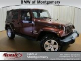 2009 Red Rock Crystal Pearl Jeep Wrangler Unlimited Sahara 4x4 #68829808