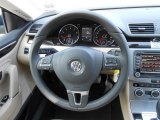 2013 Volkswagen CC VR6 4Motion Executive Steering Wheel