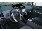 2012 Toyota Prius v Five Hybrid Dark Gray Interior